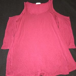 Cut Out Shoulder Top